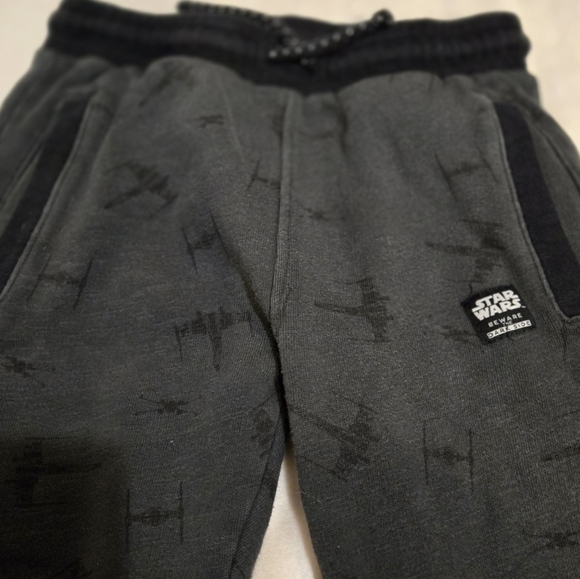 STAR WARS x ZARA Grey Fighter Plane Drawstring Pocket Joggers Boy's 7 - Picture 2 of 5